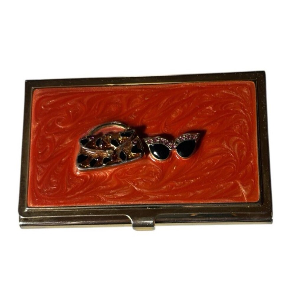 Spring Street 3D Fashion Jeweled Pocket Business Card Holder Sunglasses Purse